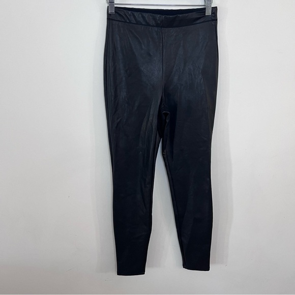 Express Black Faux Leather Leggings |Size Medium| - Picture 2 of 6